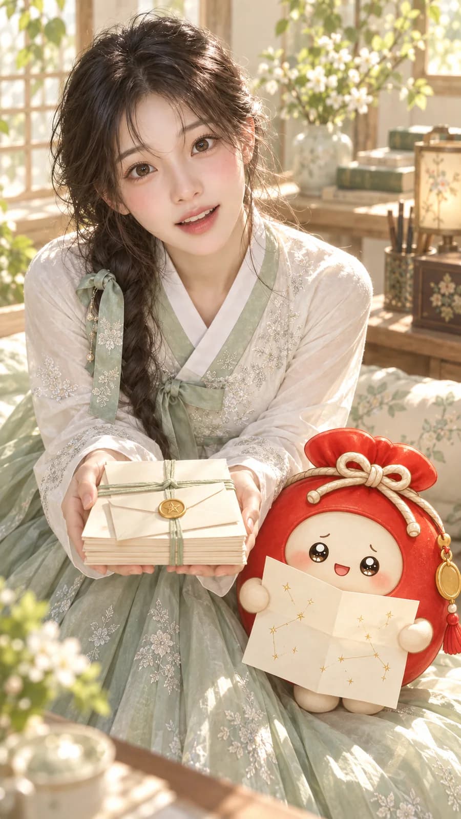 이야기 묶음을 건네는 소린과 복영